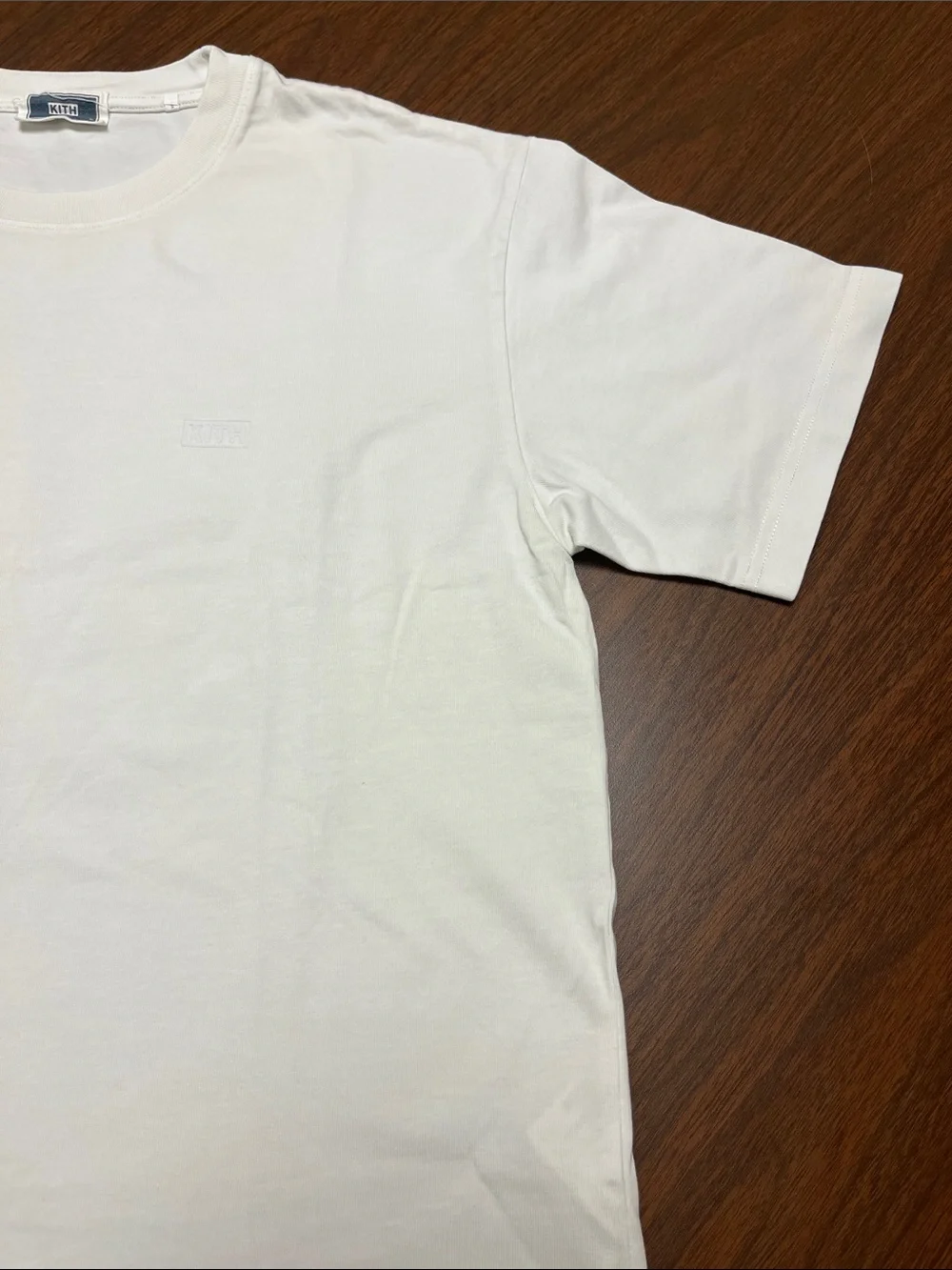 Men's Kith White Crewneck‎ T-Shirt, size medium